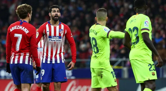 Atlético Madrid: Diego Costa encaró a Antoine Griezmann por defender a Samuel Umtiti | Liga Santander