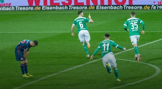 Werder Bremen venció 3-1 a Düsseldorf por la Bundesliga.