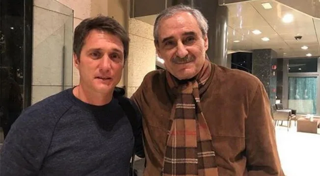Ángel Cappa junto a Guillermo Barros Schelotto en Madrid. 