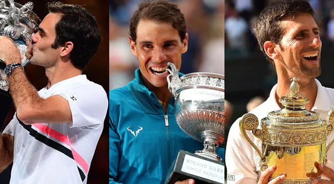 Tenis masculino 2018: Djokovic, Nadal y Federer mantienen su supremacía en el deporte blanco