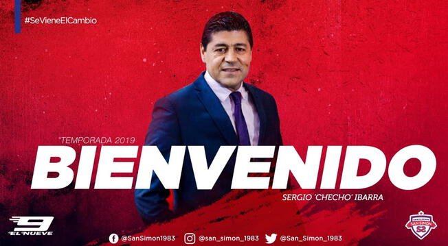 Fichajes 2019 | San Simón: La 'Marea Roja' anuncia a Sergio Ibarra como su nuevo entrenador | Copa Perú.