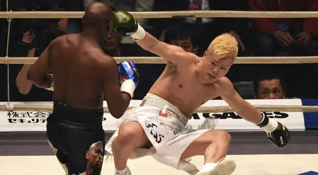 ¡EN 41 SEGUNDOS! Floyd Mayweather derrotó al japonés Tenshin Nasukawa en el primer round 