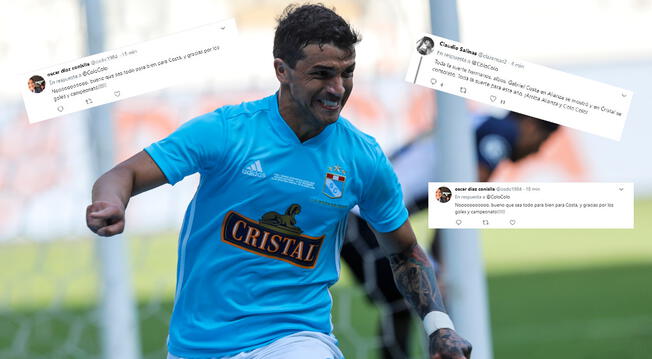 Sporting Cristal | Gabriel Costa a Colo Colo: Así reaccionaron las redes tras el fichaje del ex atacante rimense | FOTOS |  Twitter