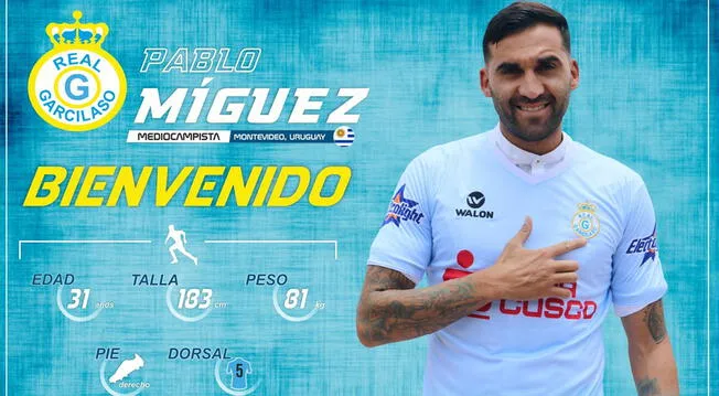 Real Garcilaso oficializa fichaje de Pablo Míguez e internautas critican a dirigentes del club