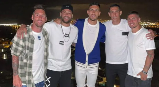 Messi y sus amigos en Ibiza.