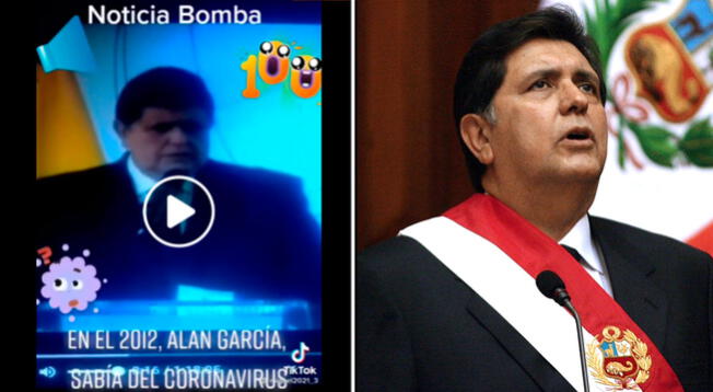 Se viraliza video fake de Alan García que afirma que "sabia del coronavirus" en 2012