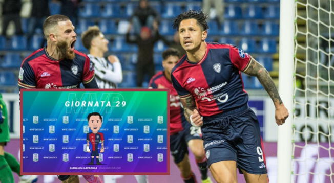 Gianluca Lapadula es el mejor jugador de la fecha 29 en la Serie B italiana