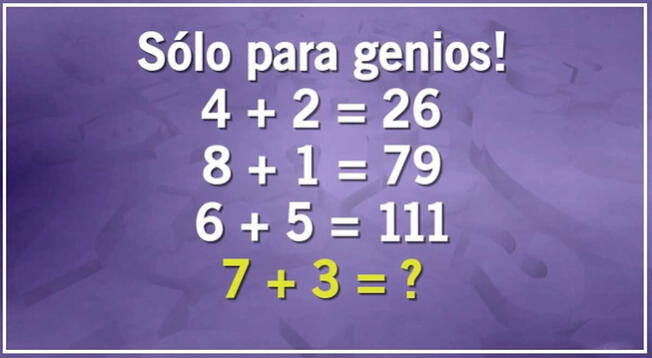 ¿podrás Resolver Esta Compleja Operación Matemática Tienes 5 Segundos Para Superar El Acertijoemk 0125