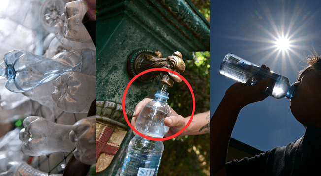 Cuántas veces puedo llenar con agua una botella de plástico?