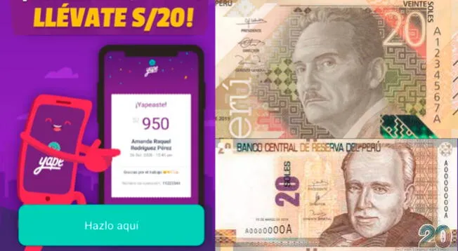 Yape para cobrar online el bono