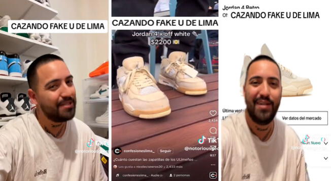 Alumnos de la U. de Lima muestran sus zapatillas caras pero especialista descubre que son fakes