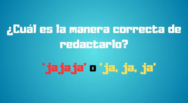 ¿Se escribe 'jajaja' o 'ja, ja, ja' al momento de chatear? Esta dice la RAE