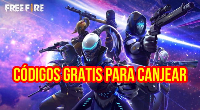 Free Fire: lista OFICIAL de códigos para canjear GRATIS