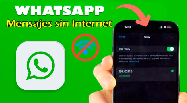 Cómo enviar mensajes por WhatsApp sin internet?