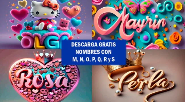 Letra 3d nombre personalizado