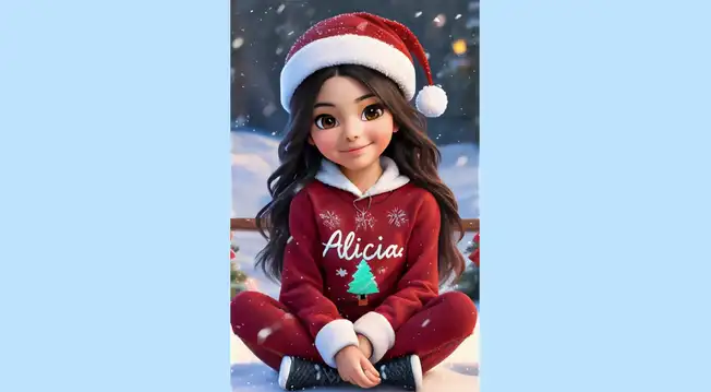 Ideogram IA: Descarga GRATIS nombres personalizados para Navidad con ...