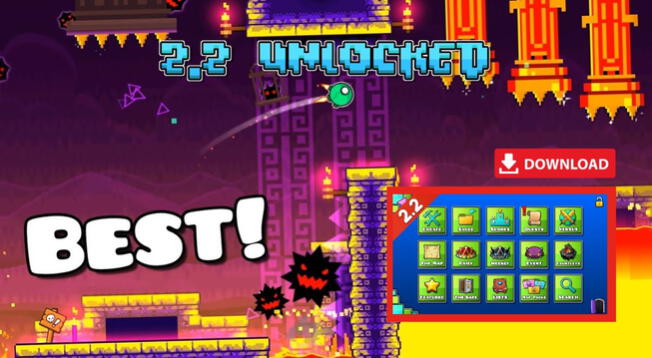 geometry dash 2.2 apk pc