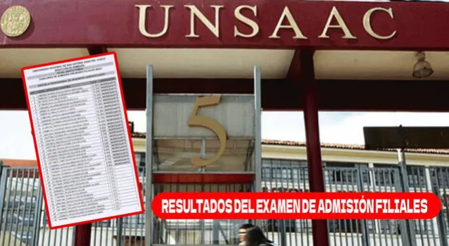 Resultados Del Examen De Admisión UNSAAC Primera Opción 2024: Revisa ...