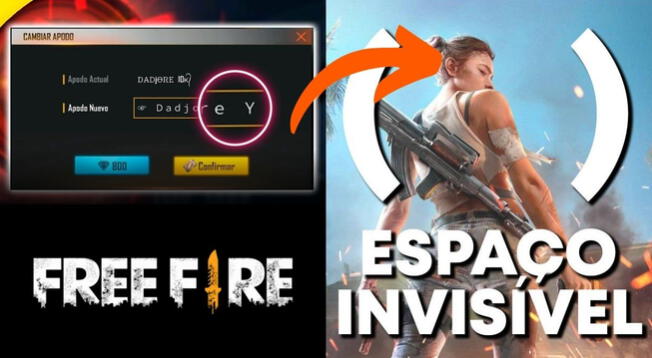 Espacio para nombre de Free Fire C mo usar el espacio invisible en tu Nick