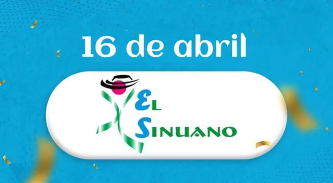 Sinuano Día HOY, 16 de abril: números ganadores del último de lotería colombiana