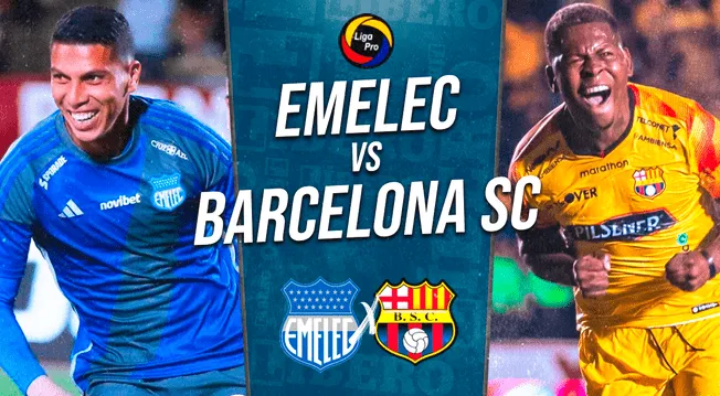 Emelec vs. Barcelona SC EN VIVO por ESPN Extra y GOLTV: transmisión del clásico