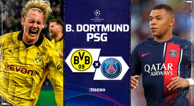 Dortmund vs PSG EN VIVO: horario, alineaciones y dónde ver semifinal de la Champions