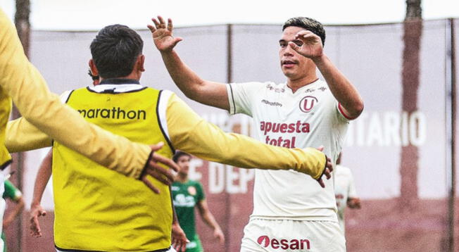 Yuriel Celi fue utilizado por Universitario en el Torneo de Reservas 2024. Foto: Universitario de Deportes   