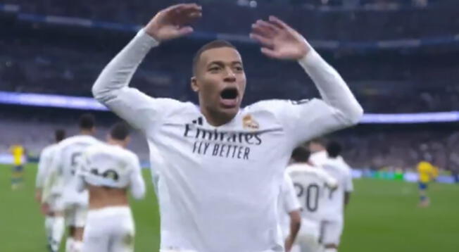 Fenomenal DOBLETE de Kylian Mbappé para la remontada de Real Madrid ante Las Palmas por 3-1