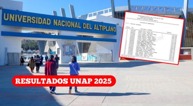 Resultados UNAP 2025 | Consulta AQUÍ si ingresaste y el puntaje obtenido en el examen de admisión Resultados UNAP 2025 | Consulta AQUÍ si ingresaste y el puntaje obtenido en el examen de admisión