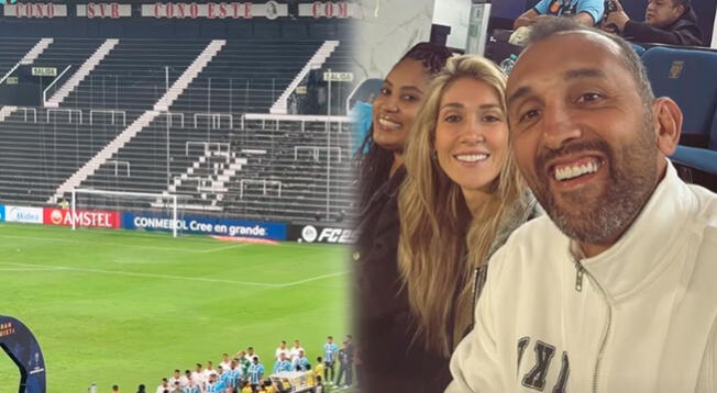 Giuli Cunha, esposa de Hernán Barcos, alienta a rival directo de club peruano en la Copa Giuli Cunha, esposa de Hernán Barcos, alienta a rival directo de club peruano en la Copa
