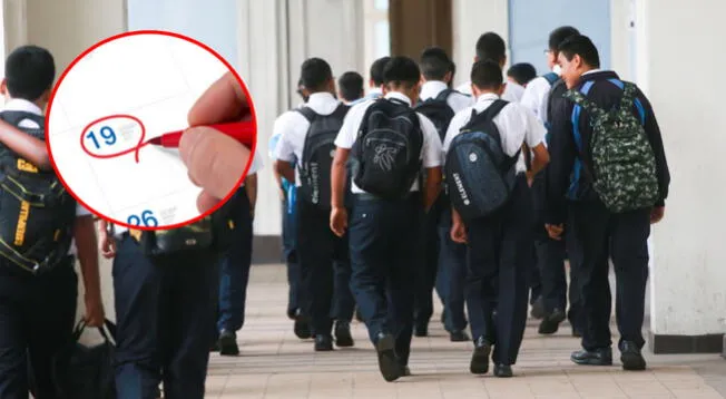 Escolares de colegios nacionales no asistirán a clases desde el lunes 19 de mayo, informó Minedu Escolares de colegios nacionales no asistirán a clases desde el lunes 19 de mayo, informó Minedu