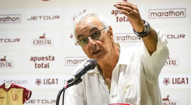 Jorge Fossati se responsabilizó por el mal momento de Universitario en la Liga 1 2025. Foto: Líbero   