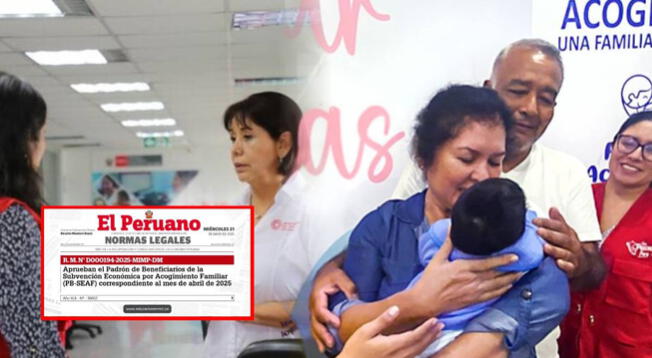 Se confirma excelente noticia para el Perú | Aprueban subsidio por acogimiento familiar 2025: conoce el MONTO Se confirma excelente noticia para el Perú | Aprueban subsidio por acogimiento familiar 2025: conoce el MONTO