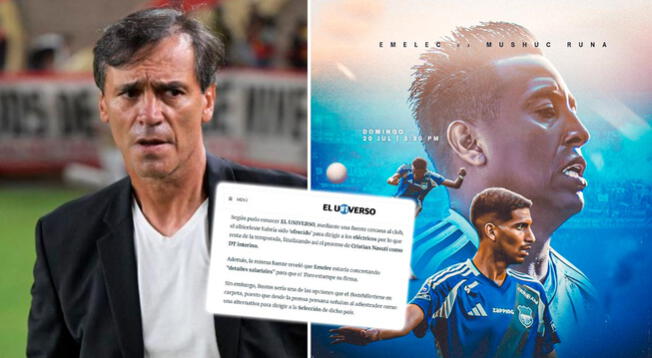 Prensa ecuatoriana y el firme comentario sobre Fabián Bustos a Emelec: "Adiestrador como..." Prensa ecuatoriana y el firme comentario sobre Fabián Bustos a Emelec: "Adiestrador como..."