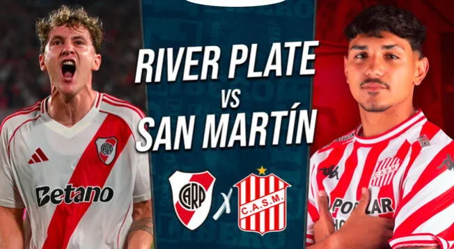 River Plate vs San Martín EN VIVO vía TyC Sports: horario, pronóstico y dónde ver la Copa Argentina