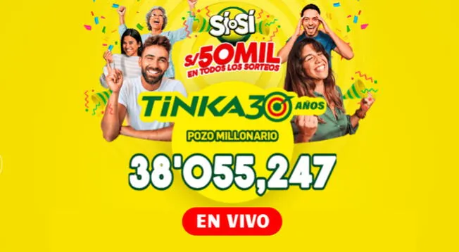 EN VIVO | Resultados La Tinka de HOY, domingo 24 de agosto: JUGADA GANADORA del pozo millonario
