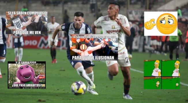Universitario y Alianza empatan sin goles en el clásico del fútbol peruano. memes