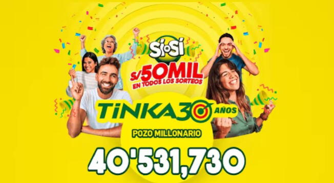 Sorteo La Tinka del domingo 31 de agosto | Pozo millonario y resultados Sorteo La Tinka del domingo 31 de agosto | Pozo millonario y resultados