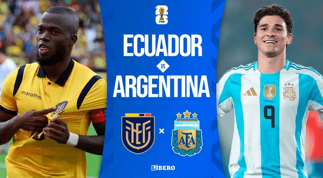 Ecuador vs. Argentina EN VIVO: pronóstico, hora y canal de partido por Eliminatorias 2026 Ecuador vs. Argentina EN VIVO: pronóstico, hora y canal de partido por Eliminatorias 2026