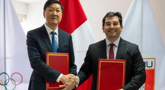 Visita histórica: El ministro del Deporte de China se reunió con el presidente del Comité Olímpico Peruano Visita histórica: El ministro del Deporte de China se reunió con el presidente del Comité Olímpico Peruano