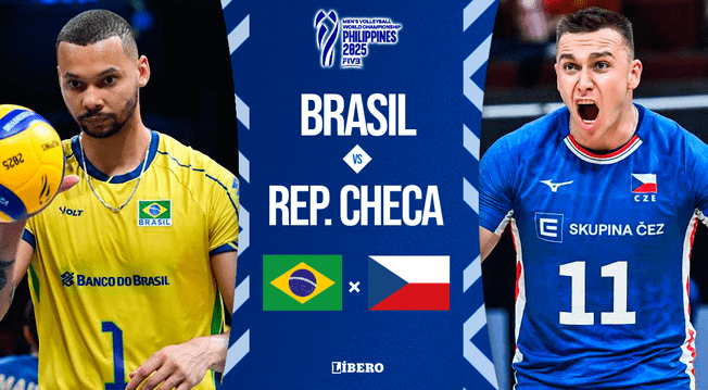 Brasil vs República Checa EN VIVO vía DSports 2: transmisión por el Mundial de Vóley Masculino