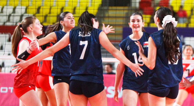 Perú perdió 3-2 ante Chile por la segunda fecha del Sudamericano de Vóley Sub 17