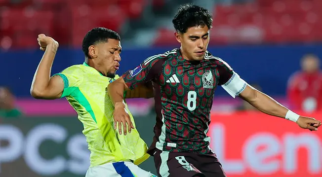 Brasil empató 2-2 con México por la primera fecha del Grupo C del Mundial Sub 20