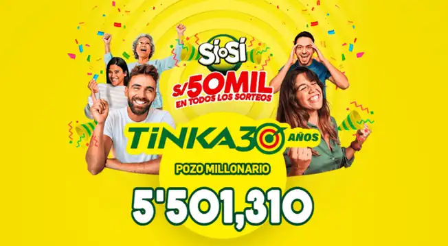 Resultado La Tinka HOY, domingo 19 de octubre: últimos números ganadores de Pozo Millonario Resultado La Tinka HOY, domingo 19 de octubre: últimos números ganadores de Pozo Millonario
