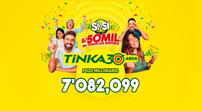 Sorteo La Tinka HOY, miércoles 29 de octubre: resultados, pozo millonario y cómo jugar Sorteo La Tinka HOY, miércoles 29 de octubre: resultados, pozo millonario y cómo jugar