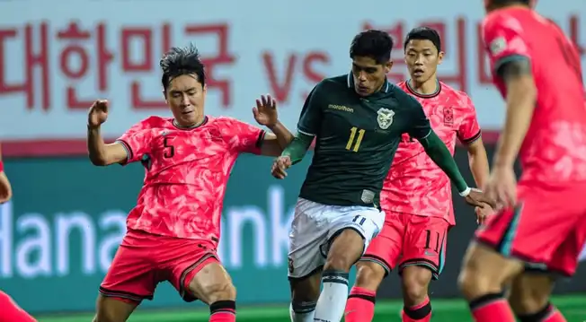 Bolivia no pudo ante Corea del Sur y perdió 2-0 en su preparación para el repechaje