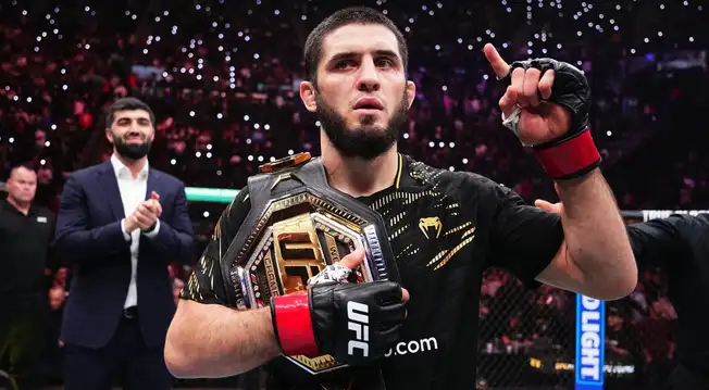 Islam Makhachev venció a Jack Della Maddalena por decisión unámime en el UFC 322 Islam Makhachev venció a Jack Della Maddalena por decisión unámime en el UFC 322