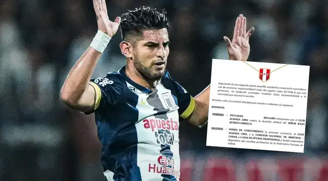 Comisión Disciplinaria se pronunció sobre el pedido de Alianza Lima para anular la roja a Zambrano Comisión Disciplinaria se pronunció sobre el pedido de Alianza Lima para anular la roja a Zambrano