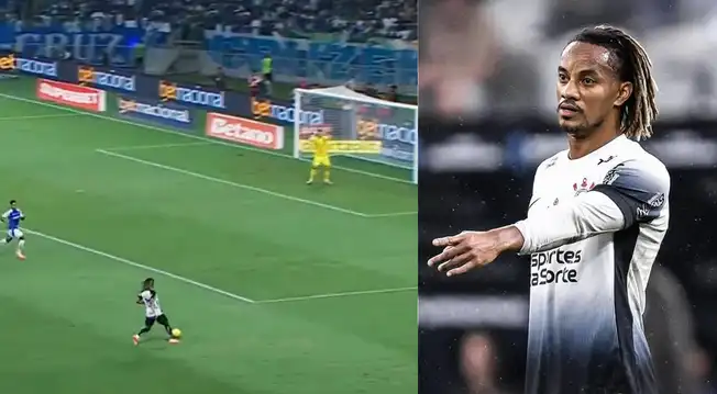 ¡Espectacular! André Carrillo se lució con gran pase que terminó en gol de Corinthians - VIDEO