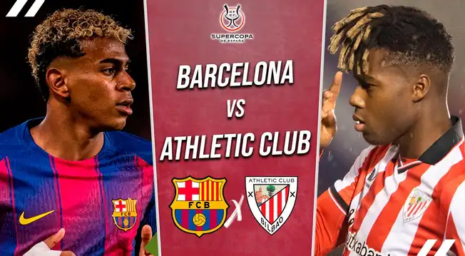 Barcelona vs Athletic Club EN VIVO HOY: pronóstico, a qué hora juega y dónde ver la Supercopa